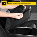 AOMSAZTO Armrest Cover for Civic Honda 2012-2015 Black Center Console Pad for Civic