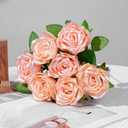 300Pcs Sparkling Gold Border Satin Ribbon Petals, Preformed for DIY Eternal Roses, Champagne Color, Silk Fabric, Cost-Effective to Make Dazzling Bouquets for Mother's Day, Valentine's