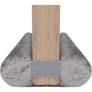Door Draft Stopper for Bottom of Door, Under Door Gap Filler/Seal for Big Gap, No Folding Required, Flexible Installation Door Sweep soundproofing Strip for Home & Apartment, 28-32in, Grey (Gray)