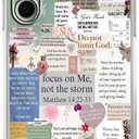 Christian Quotes Aesthetic Vintage Jesus Bible Verse Collage Pattern,Soft TPU Bumper Case for Samsung Galaxy S25+,#2