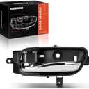 A-Premium Interior Door Handle Front or Rear Left Driver Compatible with Nissan Altima 2013-2018, Pathfinder, Armada, Maxima, Murano, Titan - Textured Black - Replace 80671-3TA0D 80671-3TA0A