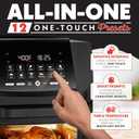 Gourmia Air Fryer - 14 Qt All-in-One Oven with Rotisserie, Digital Display with 12 Presets, Roast, Bake, Broil, Dehydrate, Dishwasher Safe Accessories, Black, 14 Quart