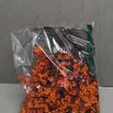 Yastouay Fake Fall Flowers Thanksgiving Table Decor, 15Pcs Fall Orange Faux Artificial Flowers for Decorations, Babys Breath Artificial Flowers Bulk for Thanksgiving Fall Decor Floral Arrangement