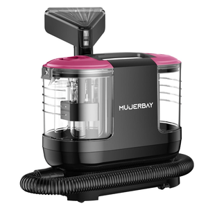 Upholstery Carpet Cleaner, MUJERBAY 15Kpa Portable Spot and Stain Cleaner Shampooer, Easy Move with Handle, 1.5-inch Deep Cleaning Machine for Couch, Stairs, Car and Pet Messes.