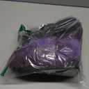 QMFUR Women's Furry Faux Fur Boots Fuzzy Fluffy Mid Calf Snow Boots Suede Warm Fur Lined Booties Flat Fashion Boots (8, Purple)