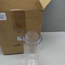 Nuogo 12 Pcs Plastic Clear Cylinder Vase for Home 10 Inch Acrylic Flower Clear Vase Centerpiece for Centerpieces Wedding Party Decorations