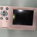 Digital Camera, FHD 1080P Kids Point and Shoot Camera with 16X Digital Zoom, Anti-Shake, Flash, 32GB Card, Portable Compact Travel Camera for Boys, Girls (Pink)