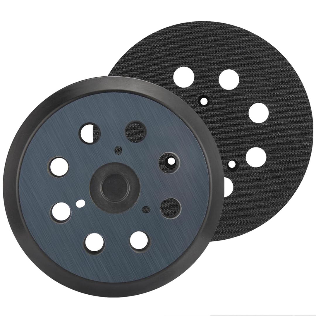 Sander Pads Replacement for Dewalt, 2 Pack 5" 8 Hole Hook and Loop Orbital Sander Pads Compatible with DeWalt DW420 DW421 DW422 DW423 DW426 D26451 D26453 Random Orbital Sanders