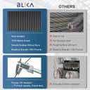 BLIKA 600FT 1/8" Black Stainless Steel Cable, T316 Marine Grade