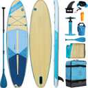 Highpi Inflatable Stand Up Paddle Board for Youth and Adults Wide Sup with Premium Accessories, Blow Up Paddleboard for Surfing, Fishing, Yoga & More