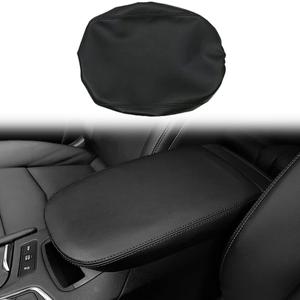BOYOUS Car Armrest Cover Waterproof Center Console Pad Covers Scratch Resistance Leather Protector Interior Decoration Accessories Fit for Cadillac XT5 2016-2025 XT6 2020-2025Black Stitches