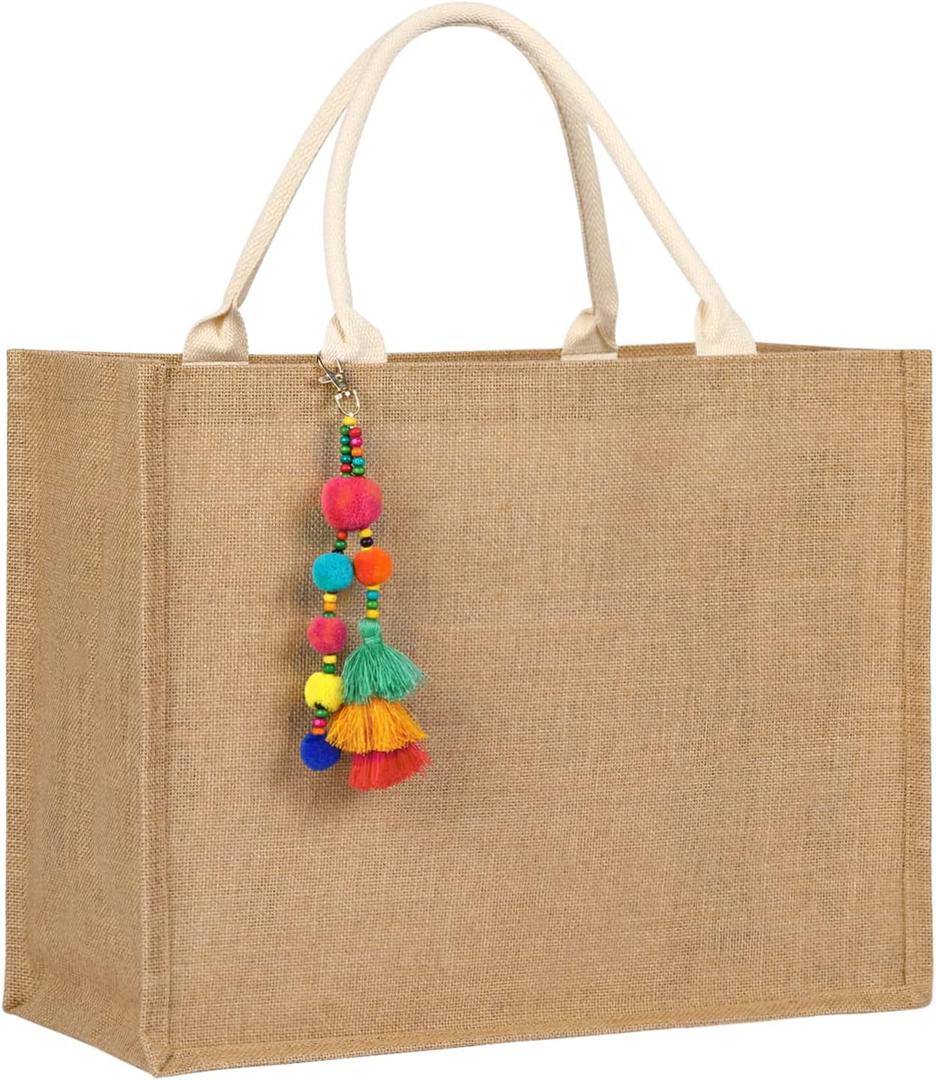 Trifabricy Beach Bag, Large Beach Bag for Women, Woven Straw Beach Tote Bag Waterproof, Weaving Swim Gym Shopping Travel Bag (Beige)