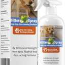Bitter Apple Spray for Dogs- No chew Spray for Dogs to Stop Chewing & Licking, Protects Furniture, Shoes & Bandages Alcohol-Free, Non-Staining, Skin-Gentle, Puppy-Safe, Vet-Recommended
