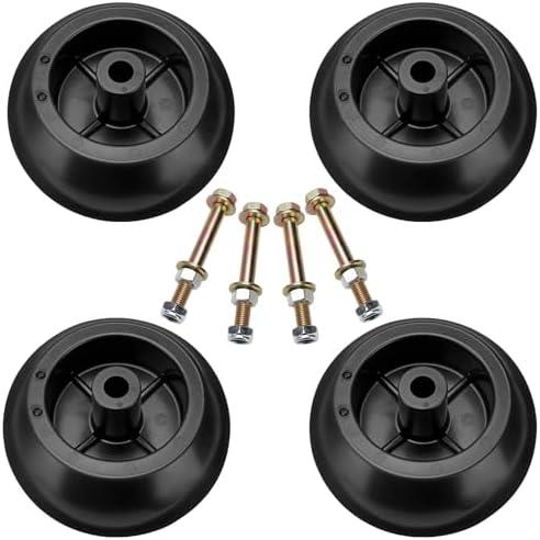 Lawn Mower Anti Scalp Deck Wheel for Hustler 788166 31997 781567 781708 Rotary 13445 MTD 734-04039 Super Z Raptor SD Sport FasTrak, 4 Pack