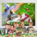 2 x 25pcs Ghost Cake Decorations with 1pcs Cake Topper, 24pcs Cupcake Toppers for Ghost Birthday Party Supplies