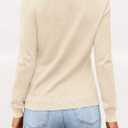 LILLUSORY V Neck Lightweight Sweaters for Women 2025 Fall Outfits Long Sleeve Knit Pullover Tops Trendy Fashion (L)