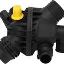 IRONTEK 11537586783 Thermostat Housing Assembly Fit for BMW X3 2010 2011 2012, Thermostat Housing Replaces 902-5161, 947-217 (Start to Open Temperature: 97C)