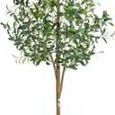 Olive Tree 6FT Fake Tree Faux Plants Indoor with Pot Artificial Tree Nearly Natural Olive Branches and Fruits for Living Room Home Office Decorations,6FT-02
