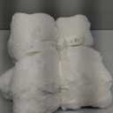 GentleSoft Fluffy Faux Fur Throw Blanket for Couch, Soft Fuzzy Fleece Blankets & Throws, Cream Bed Decor Cozy Gifts for Women Teen Girls, Minky Thick Warm Plush Gifts for Birthday, Anniversary