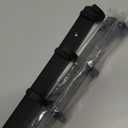 Ihomepark Coat Hooks Wall Mounted, Heavy Duty Metal 5 Coat Hanger Rack for Coat Hat Towel Purse Robes Keys Mudroom Bathroom Entryway (1 Pack, Black)