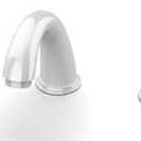 Bathroom Sink Faucet, Faucet for Bathroom Sink, Widespread White Bathroom Faucet 3 Hole with Stainless Steel Pop Up Drain and cUPC Lead-Free Hose - (White)