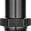 EVIL ENERGY 1/2" NPT Male to 3/4" Barb Fitting Adapter Straight Aluminum Black