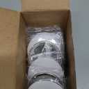 XunYee 40 Pcs Blank White Button Pins 2.25 Inch/ 58 mm DIY Craft Button with White Pins Design Making Kit for Crafts Valentines Supplies, DIY Badges