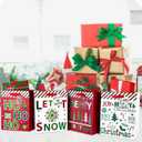 GITMIWS 12 Pack Christmas Paper Gift Bags with Tissue Paper, 9'' Medium Christmas Treat Gift Bags Bulk with handles, Xmas Shopping Tote Goodie Bag for Kids, Xmas Party Favor Decor