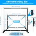 FUDESY 8x8 ft Backdrop Banner Stand, Heavy Duty Adjustable Background Stand Kit with Carrying Bag, Step and Repeat Photography Frame Stand for Trade Show Display Photo Booth Parties