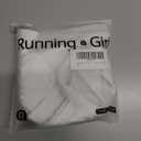 RUNNING GIRL Sports Bra for Women Ruched V Neck - Y Back Spaghetti Thin Strap Wireless Padded Medium Support Yoga Crop Top_WX3094_White_XL (White, XL)