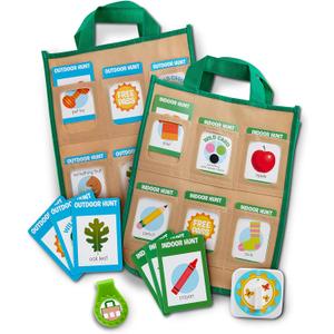 Melissa & Doug Lets Explore Indoor/Outdoor Scavenger Hunt Play Set  80 Double-Sided Cards (kids)