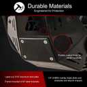 Tusk Quiet Glide Adventure Skid Plate Heavy-Duty Aluminum and UHMW Construction Motorcycle Engine Protection - Compatible with Kawasaki KLR650 2022-2026 Third Gen