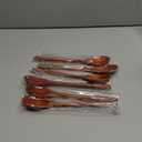 ADLORYEA Wooden Spoons, 6 Pieces 9 Inch Wood Soup Spoons for Eating Mixing Stirring, Wood Spoon with Japanese Style Kitchen Utensil (Brown)