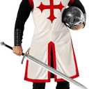 Morph Medieval Knight Costume - Adult Halloween Costume for Men (Medium)