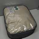 Puredown Blankets Queen Size - Soft Lightweight Down Blanket for All Seasons, Cozy Warm Luxury Bed Blanket with Satin Trim, Khaki (90"X90")