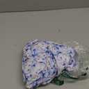 Ekouaer Women's Pajamas Set Short Sleeve Sleepwear 2 Piece Round Neck Top Capri Pants Loungewear with Pockets (X-Large, Blue/White Floral)