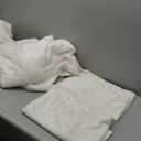 BEDELITE Flannel Sheets Queen Size White - Super Soft Fleece Sheets Set Fluffy Extra Plush, 4 Piece(Include Fitted Sheet, Flat Sheet, 2 Pillowcases)