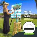 Easel Stand for Sign, Hemndic 66" Easels Stand for Painting Heavy Duty, Portable Travel Easel for Display (4 Pack)