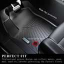 SANBAN-AXE Floor Mats & Trunk Mat for 2025 Jeep Wagoneer S 4xe EV with Backrest Mat TPE All Weather Protection Car Floor Liners with Cargo Liners Accessories