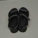 DREAM PAIRS Women's Walking Sandals Arch Support Orthopedic Recovery Hiking Sandals Thick Athletic Cushion Adjustable Strap for Plantar Fasciitis (9, All Black)