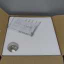 Darkaway Ceiling Light Fixtures Flush Mount Indoor Outdoor Ceiling Light with Water Ripple Glass Shade for Hallway Kitchen Bedroom Porch Living Room Nickel Finish (11inch)