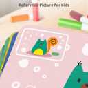 Nilez Sand Art Kits for Kids Foil Crafts Painting Bulk Peel and Stick Drawing Party Toys for Age 4-13 Girl Boy, DIY Animal Pictures with Colored Sand Mini Brush Squeeze Bottle Birthday Gift Children