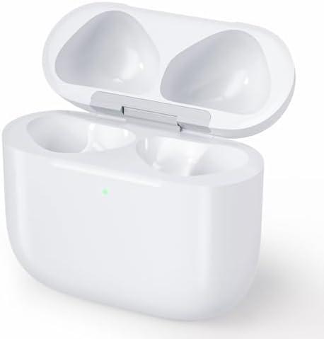 Wireless Charging Case Compatible with AirPods 4, Replacement Charger Case with Bluetooth Pairing Sync Button (to USB-C)