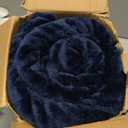 Bedsure GentleSoft Fleece Blanket Twin Size Navy Blue - 300GSM Lightweight Plush Fuzzy Cozy Soft Warm Blanket for Bed, Sofa, Couch, Travel, Camping, 60x80 inches