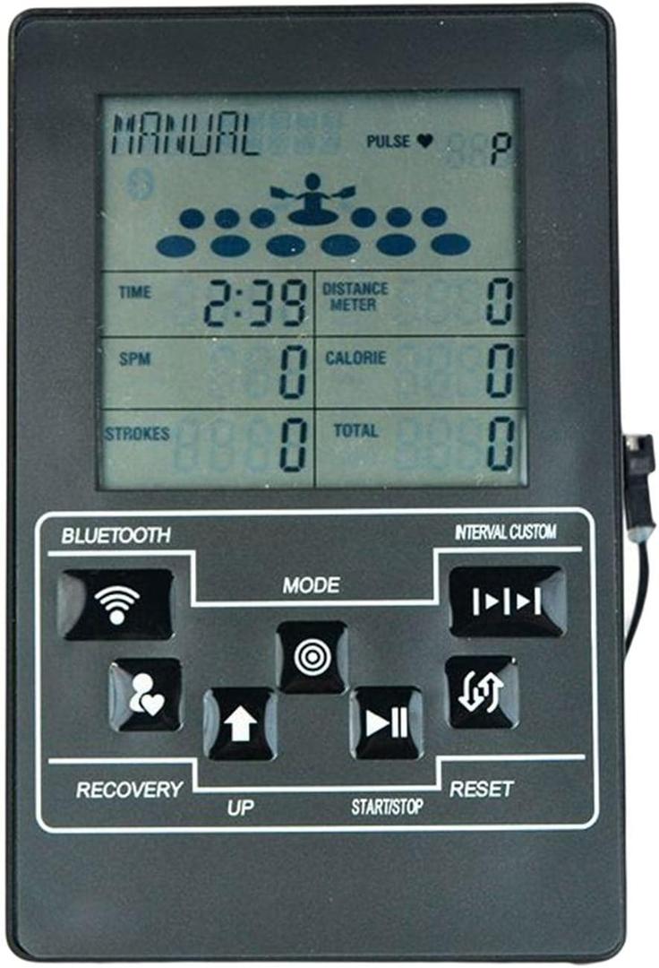 Home Rowing Machine Monitor Adjustable Durable Odometer Automatic Replacement Parts Speedometer Counter for Home Fitness Riding Bike Device