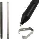 2 Pack No Wear Down Titanium Alloy Standard Pencil Nibs Fits for One by WACOM, Intuos Series Pen, Replacement Refill Tips fits for WACOM CTL-672,CTL-671,CTL-471, CTL-472 (Space Gray)