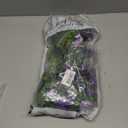 Floweroyal 2 Pack Artificial Flower Garlands 15.8FT Fake Rose Vines Silk Flowers Hanging Rose Ivy for Wedding Arch Party Home Garden Wall Decor (Purple)