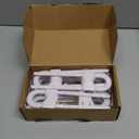 Jetec 10 Pieces Cabinet Locks for Babies, U-Shaped Proofing Drawers Safety Child Locks Adjustable, Easy to Use Childproof Latch for Knob Handle on Kitchen Door Storage Cupboard Closet (White)