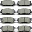 D2391 D2375 Front & Rear Ceramic Brake Pads Set for Nissan Rogue 20212023