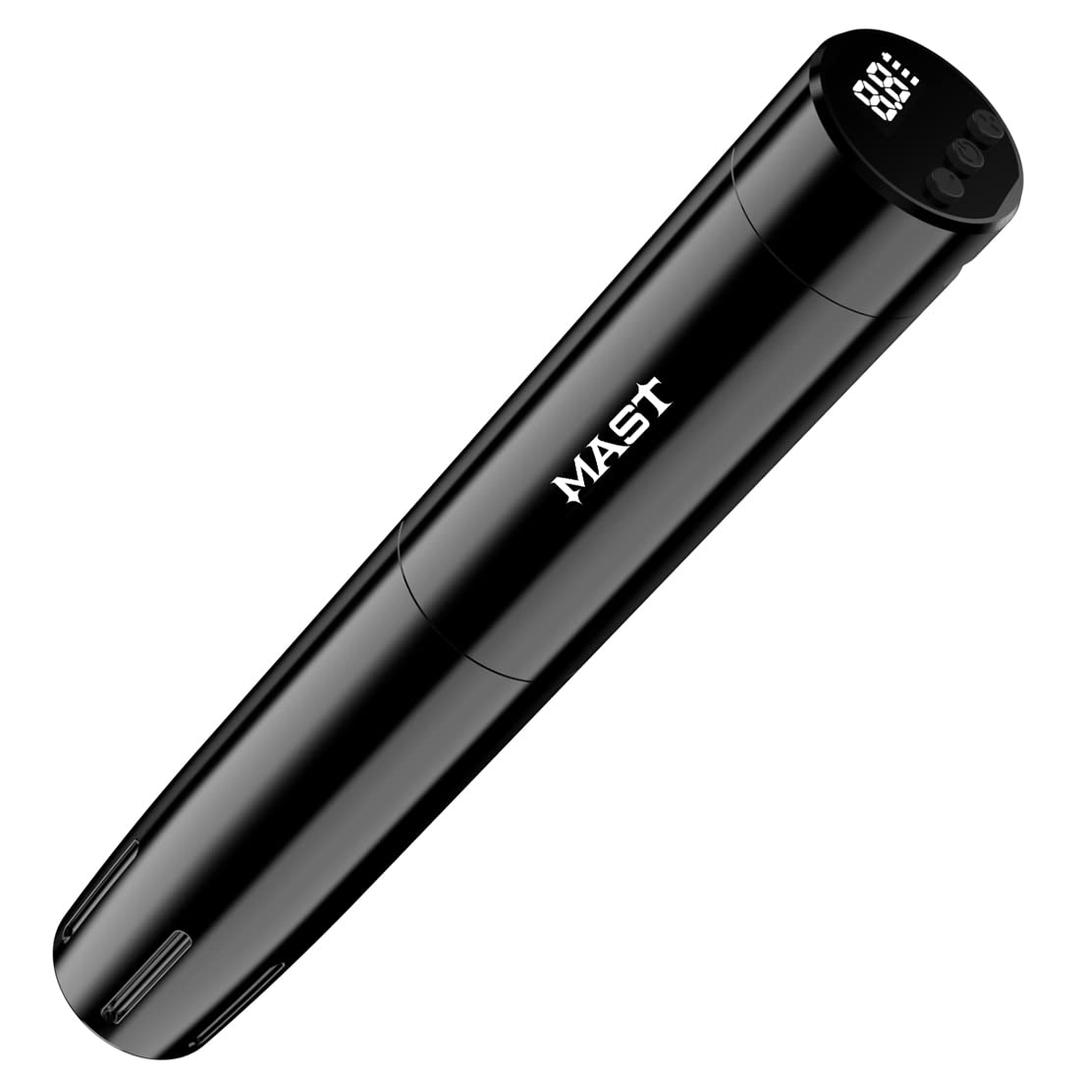 Mast Tour Y22 Cordless Tattoo Pen Machine Kit - Professional Rotary Cartridges Tattoo Pen Lightweight Short Battery Power Supply (Mast Tour Y22 Black)